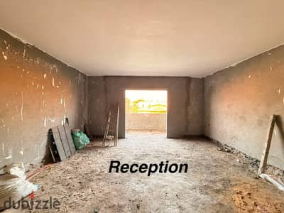 Apartments for sale in Al-Narges 7, 200 sqm. Elevator available; semi-finished; immediate handover. Electricity meter installed, and gas connection is