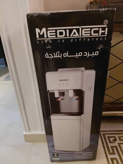 للبيع ديسبنسر مياه  Media tech أبيض – جديد بالكرتونة