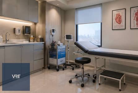 74m² medical clinic for sale, fully finished, in Shorouk City, in partnership with the British Hospital
