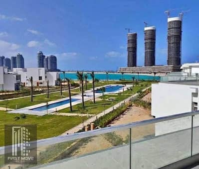 own a fully finished super-lux apartment with immediate delivery in Downtown New Alamein with a sea and lagoon view