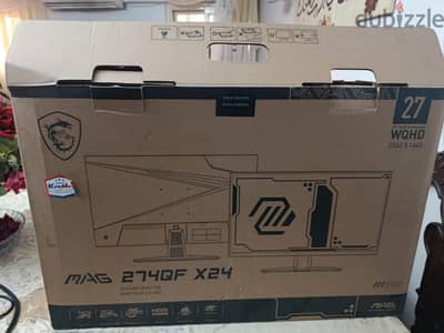 شاشه MSI MAG 274Qf X24 كالجديده استخدام 3 شهور