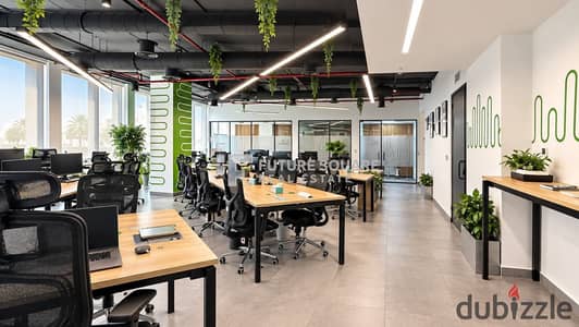 Administrative headquarters 336 sqm fully finished for rent in Cairo Festival City CFC Fifth Settlement