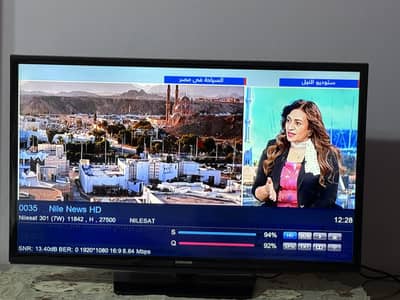 شاشة سامسونج 32 بوصة–Series 4 بحالة ممتازة جدًا بالكرتونه واكياس المصنع