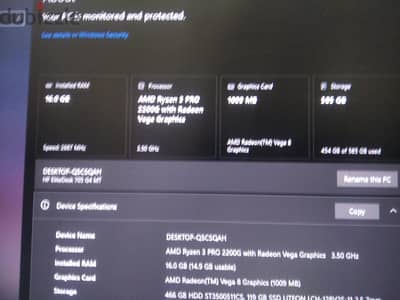 كمبيوتر hp مواصفات الجهاز 8 جيجا رام معالج Ryzen 3 2200g كمبيوتر hp مواصفات الجهاز 8 جيجا رام معالج Ryzen 3 2200g