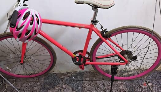 Trinx p400 _ pink _ used _ with helmet