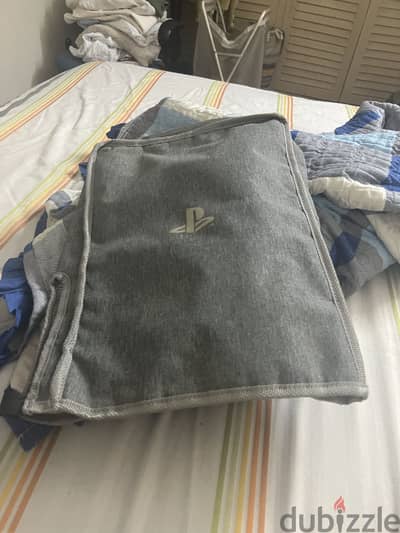 PlayStation Gray Drawstring Bag — Great Condition