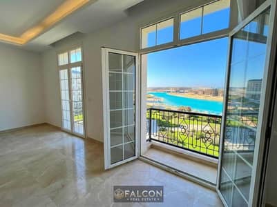 Ready for viewing, first row lagoon, luxury finishing, apartment for sale in Latin District New Alamein North Coast, next to Marassi