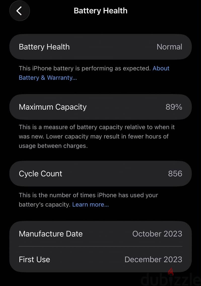 iPhone 15 Pro Max 256GB 89% 3