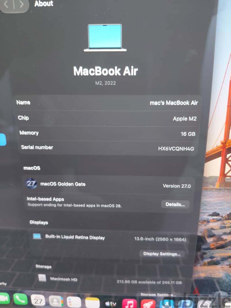MacBook Air M2 Ram 16 ( New) 7
