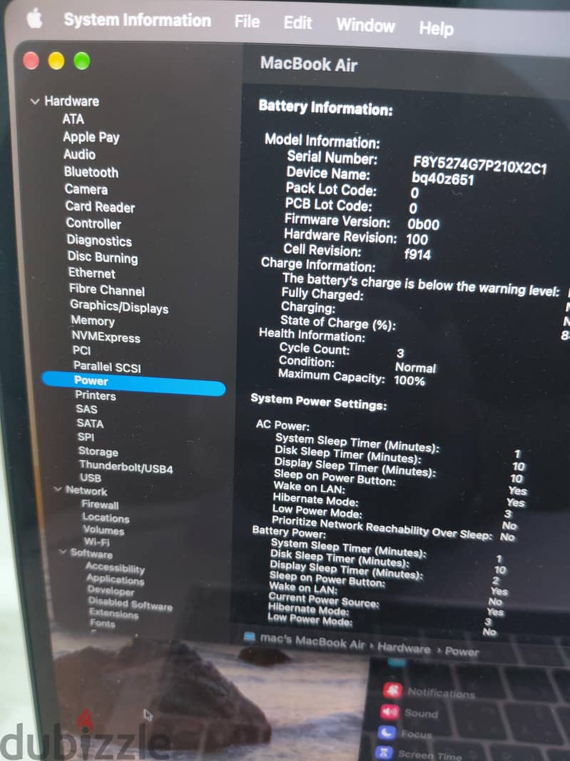 MacBook Air M2 Ram 16 ( New) 8