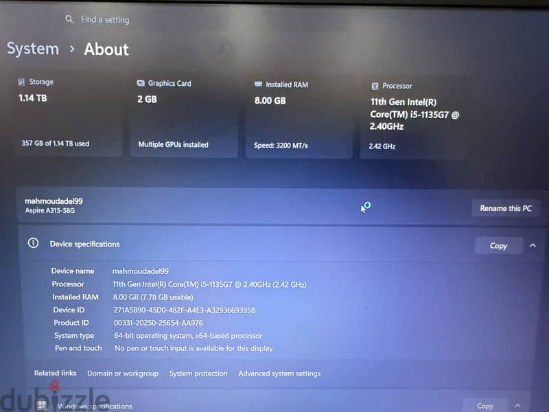 Acer aspire 3 2
