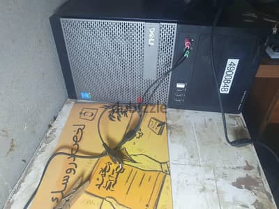 تجميعه dell 9020 كامله بكارت خارجي و SSD وسماعه وماوس وكيبورد وكابلاته