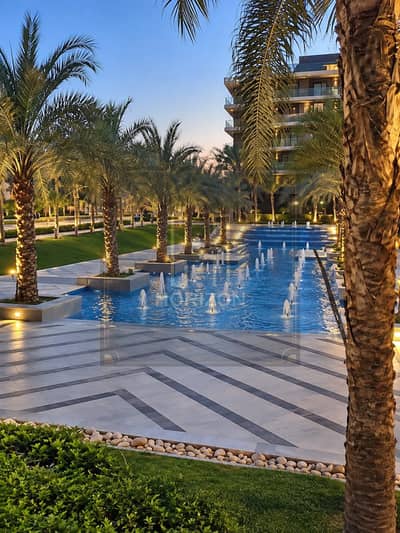 بأفضل فيو في الكمبوند شقة بحديقة 2 نوم متشطبة للبيع في الباتيو اورو التجمع القاهرة الجديدة Apartment sale Patio Oro