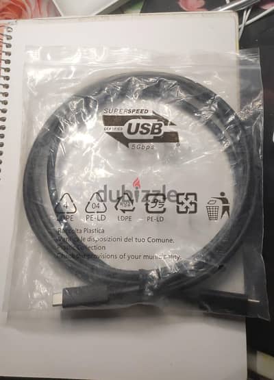 كابل وصله usb-c / type c جديد ينفع للشاشات واستخدام كاوصله شاحن