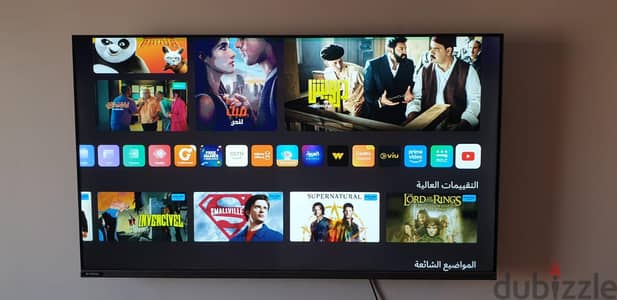للبيع شاشة ممتازة ولا اي مشكلة فيها ٤٣ بوصة سمارت جوجل فل اتش دي للبيع