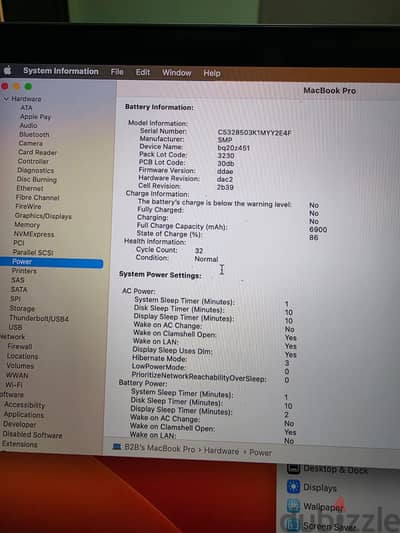 Apple MacBook Pro — 16GB RAM, Good condition