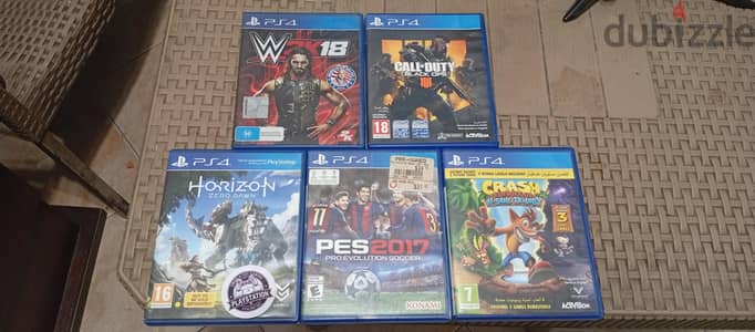 5 اسطوانات PS4