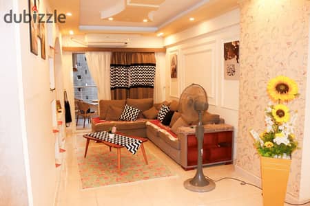 Shatbi furnished, air-conditioned, 2 bedrooms, and reception, first housing, near the sea