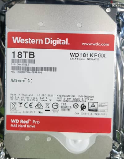WD Red Pro 18TB - WD181KFGX