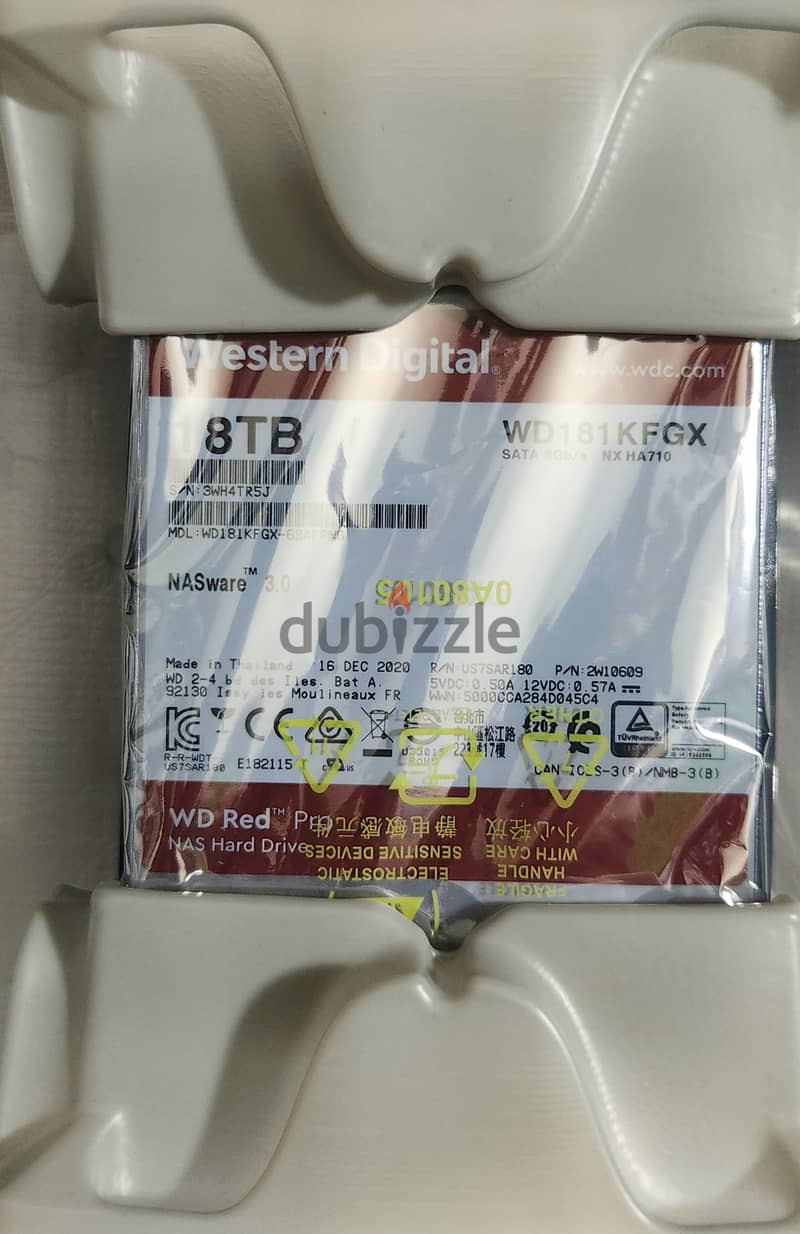 WD Red Pro 18TB - WD181KFGX 1