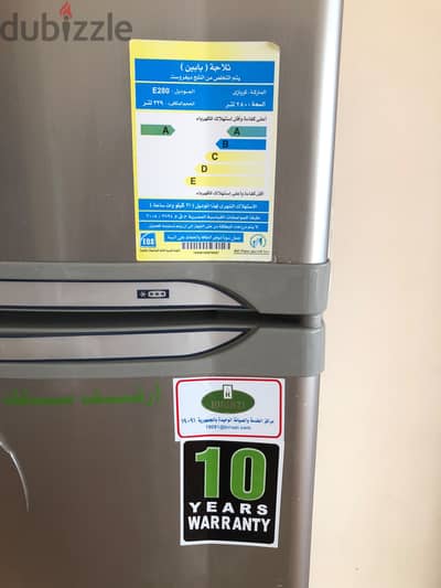Refrigerator and freezer kiriazi E280 2-Door