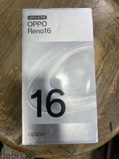 OPPO Reno 16 5G dual sim 256/12G Black جديد متبرشم
