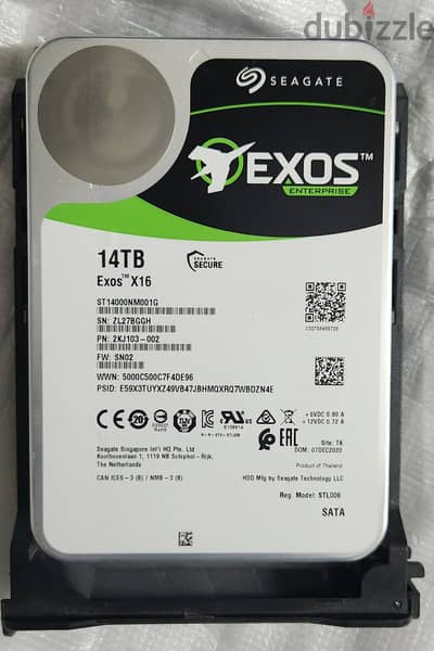 Seagate Exos 14TB (صحة 100%)