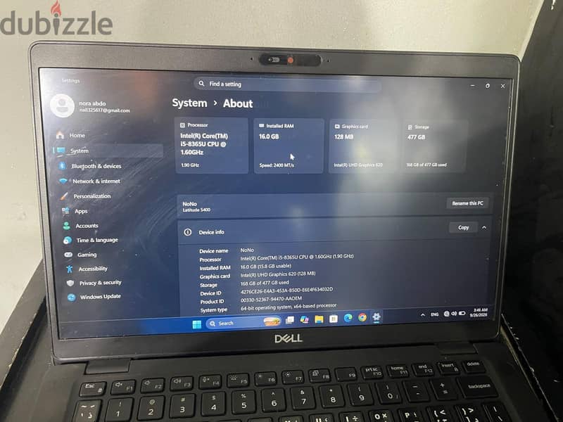 Dell latitude 5400 8