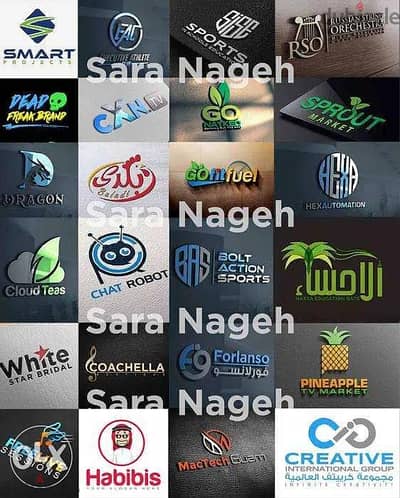 تصميم شعار/هويّة شركات بطريقة احترافية  ( ليست AI )