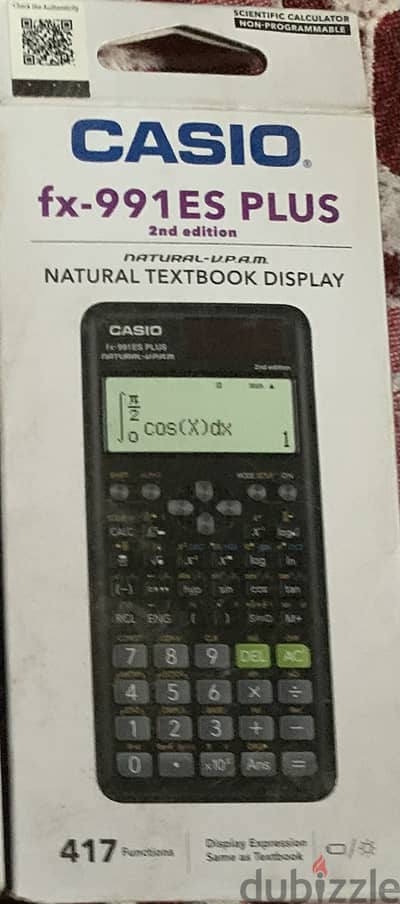Casio fx-991ES PLUS 2nd Edition QRالأصلية - جديدة متبرشمة بال