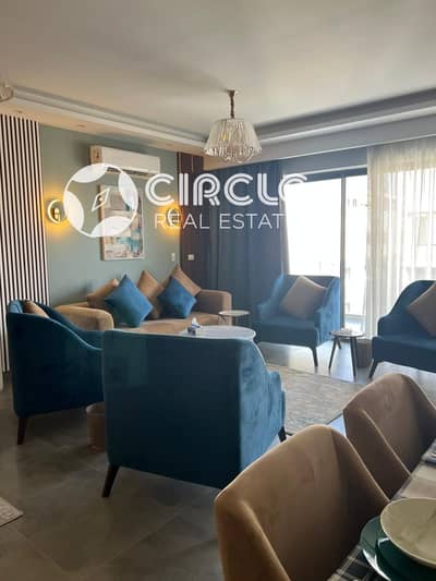 Fully Furnished 144m Apartment For Rent with Master Bedroom and 2 Bathrooms in Lake View El Hazek Construction 5th Settlement New Cairo Near Road 90