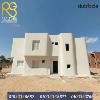 Villa for Sale (2,100 m²) – Santorini Compound, Cairo-Alexandria Desert Road