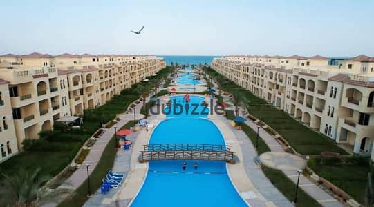 شاليه للبيع في العين السخنه لاسيرينا بالم بيتش استلام فوري ارضي بجاردن مساحه الجاردن كبيره
