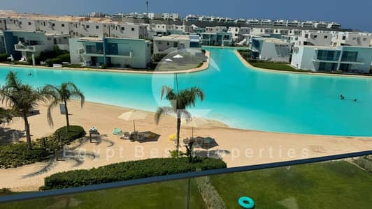 بنت هاوس  للبيع في فوكا باي راس الحكمه 3غرف دور تالت  2 حمام علي لاجون مباشرة - Foka bay north coast