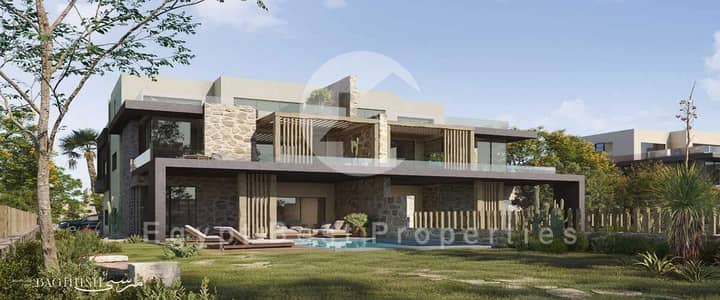 Own Your Chalet 3-Beds Prime Location _Full Lagoons & Sea View + Fully Finished + A. C's @MARSA BAGHOUSH_SIDI HENIESH