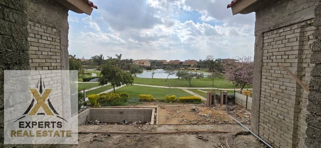 Directly on the Lakes in Madinaty's  Standalone Villa with Basement & Pool Prep
