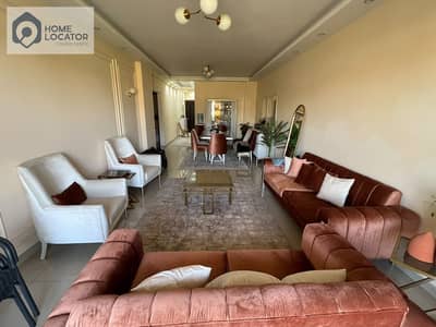 For sale: an apartment in West Arbi located in the heart of the Fifth Settlement, 180 meters, finished and ready for living.