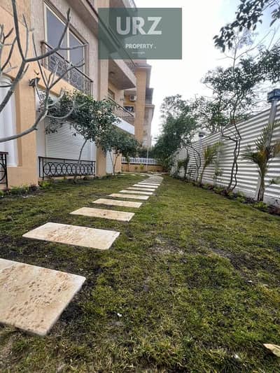 Ground floor apartment with 3 rooms garden, and private entrance in  New Cairo Strategic location on the Suez Road near Saada Creek Town