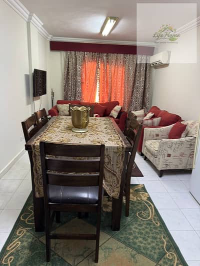 Furnished apartment for rent in Al-Rehab, three bedrooms, close to the old market