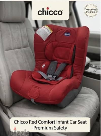 Baby car seat Red chicco used like new