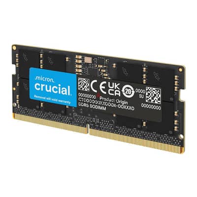 Laptop Ram Crucial 8GB DDR5 4800mHz (New) جديدة