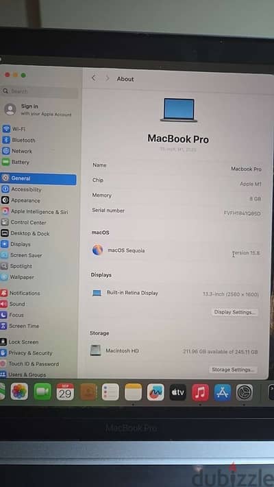 MacBook Pro M1(2020).               ماك بوك برو.