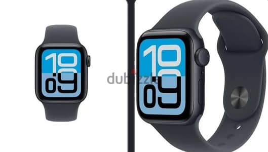 apple watch se3 متبرشمة لون اسود