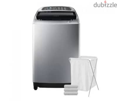 غسالة samsung top load silver 14kg جديدة