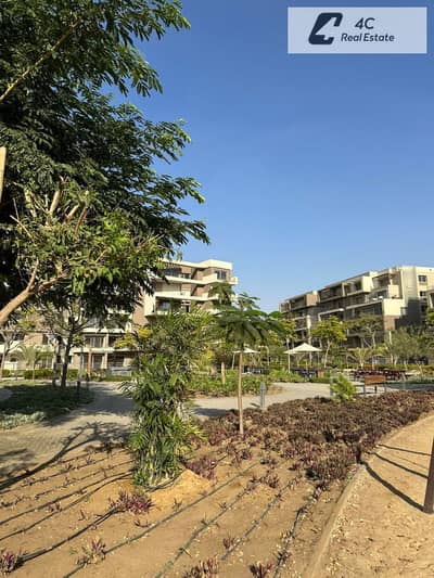 Apartment ground floor 200m ready to move in palm hills new cairo prime location view lagoon and facing north direct