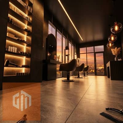 Prime Price 150 SQM Barbershop for Rent North 90th Street Fifth Settlement New Cairo