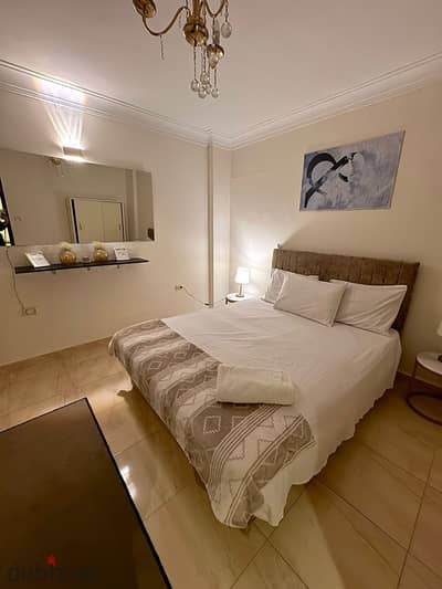 Apartment with two bedrooms for rent furnished in Madinaty B7 high-end furniture first residence
