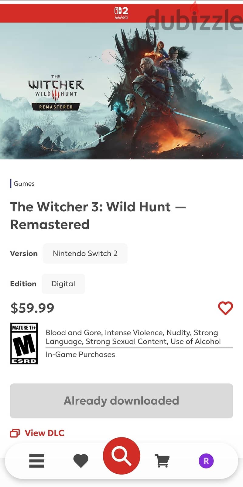 Nintendo Switch 2 + The Witcher 3 Remaster 4