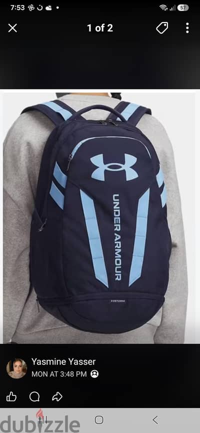 backpack underarmour navy  كحلي شنطة اندر ارمور