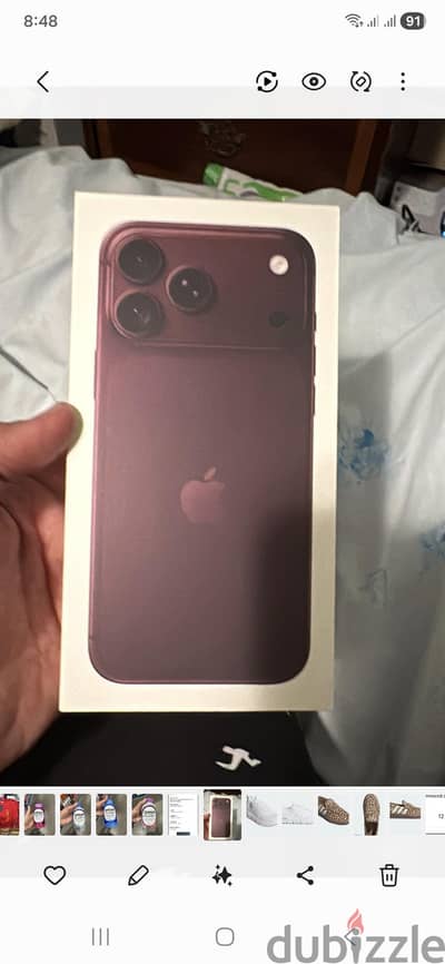 Iphone18 pro max 512 gb new sealed burgundy